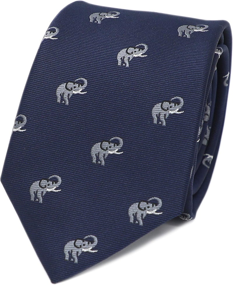 MENDEPOT Animal Pattern Necktie With Gift Box Sea Animal Pattern Tie Father's Day Birthday Gift Tie - Image 1